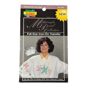 Duncan Scibbles Mother of Pearl Collection Shimmering Sea Stars Iron On Transfer